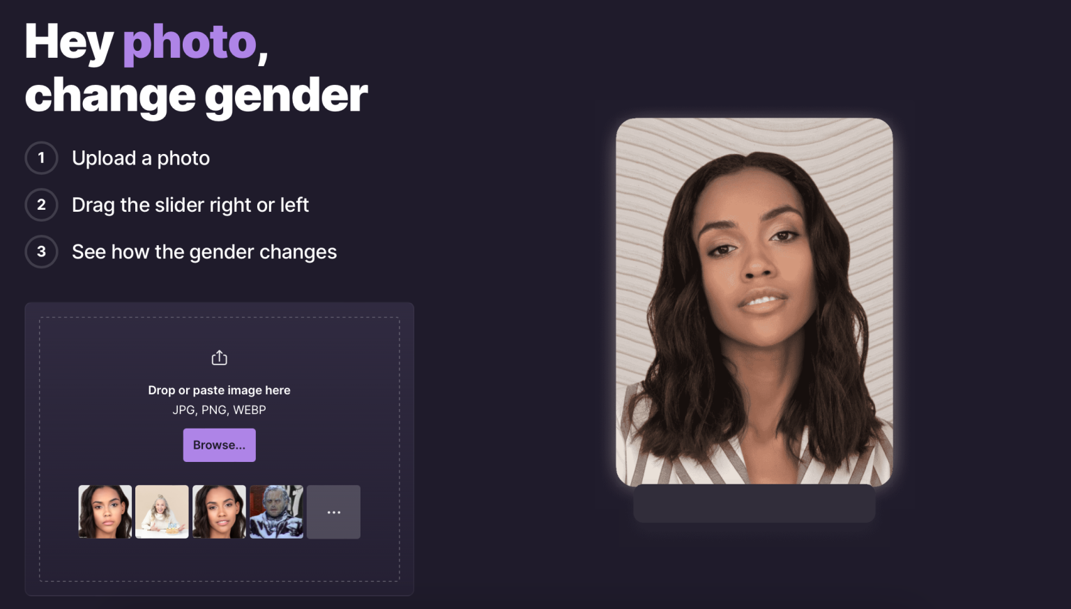 HeyPhoto: The Ultimate Gender Swap Filter Tool