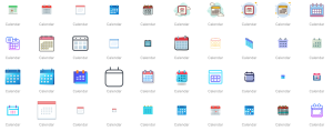 calendar icons