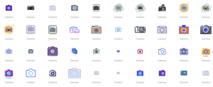 camera icons