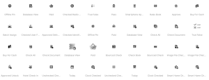 check mark icons